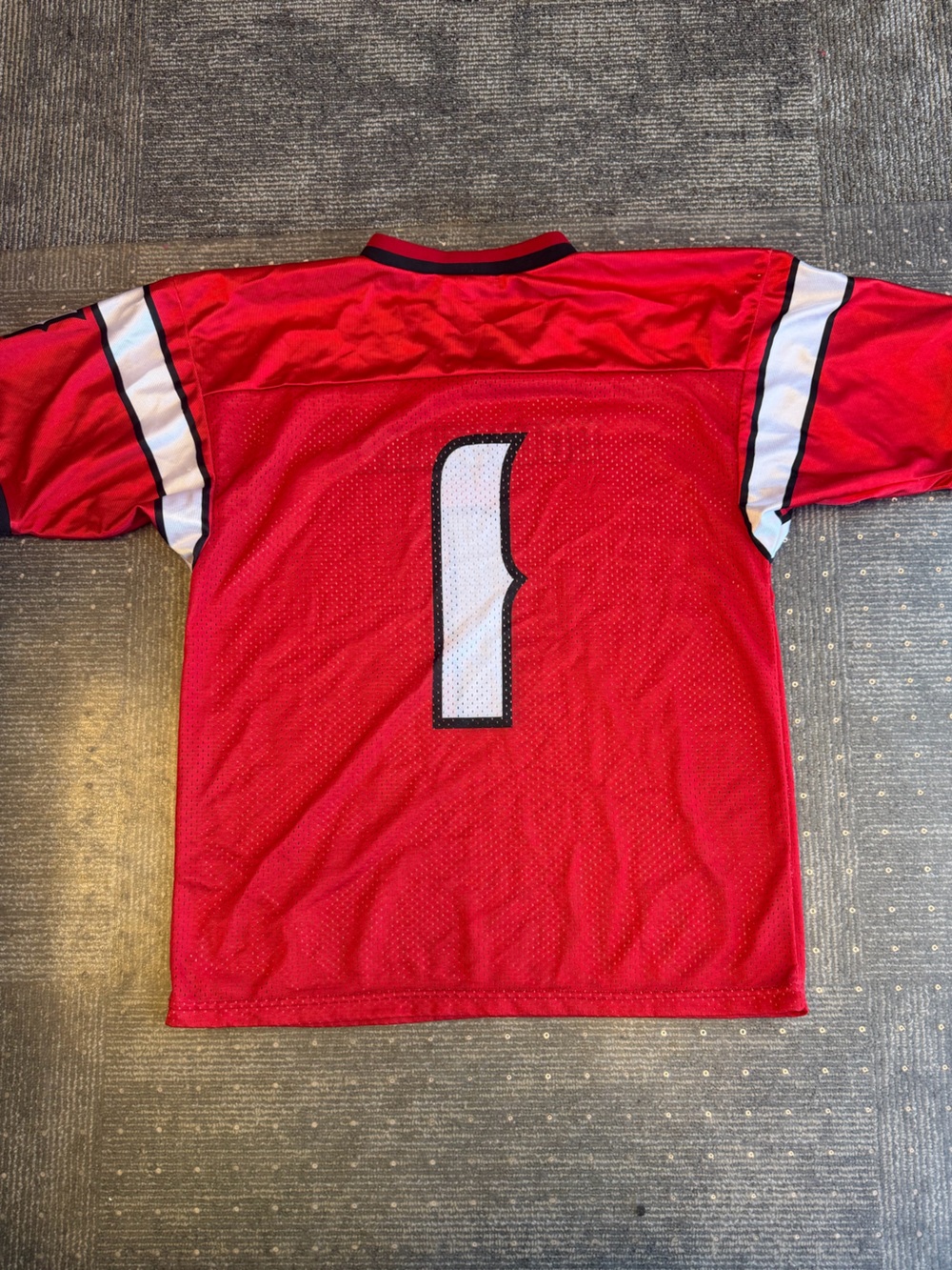 Louisiana Red Men’s Football Jersey - Number 1 - Picture 3 of 3